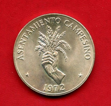 1972 - PANAMA - LOTTO/M42355 - 5 BALBOA ARGENTO  INSEDIAMENTO CONTADINO