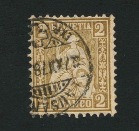 1867/78 - LOTTO/16321A - SVIZZERA - 2c.  BISTRO - USATO