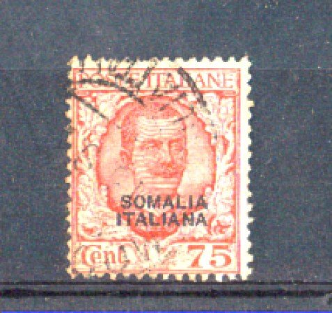 SOMALIA - 1926/30 - 75c. carminio rosa Usato - Lotto/Somalit99U