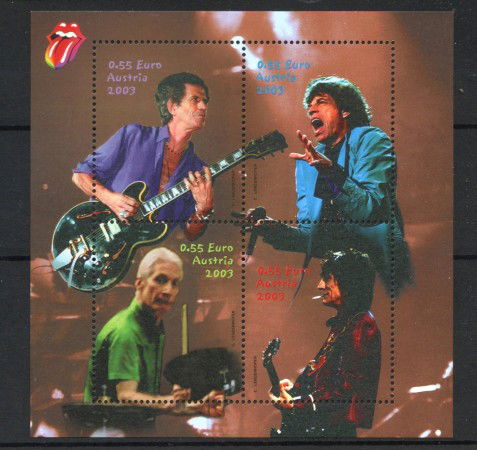 2003 - AUSTRIA - LOTTO/41937 - ROLLING STONES - FOGLIETTO NUOVO