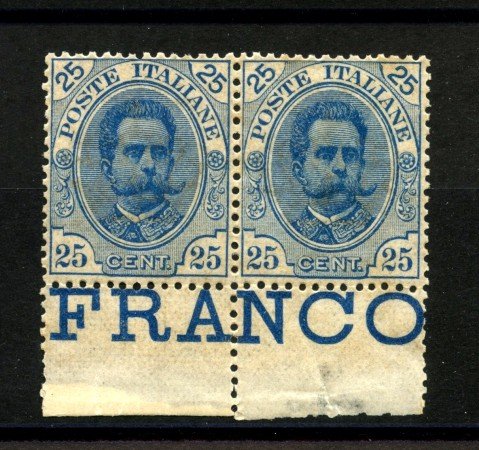 1891 - REGNO - 25 cent. UMBERTO I° - COPPIA  NUOVI - LOTTO/37592C