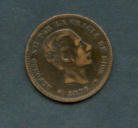 1879 - LOTTO/M18878 - SPAGNA - 5 cent. ALFONSO XII°