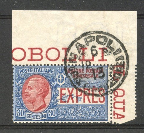 1908 - REGNO - LOTTO/40092 - 30 CENT. ESPRESSO - USATO