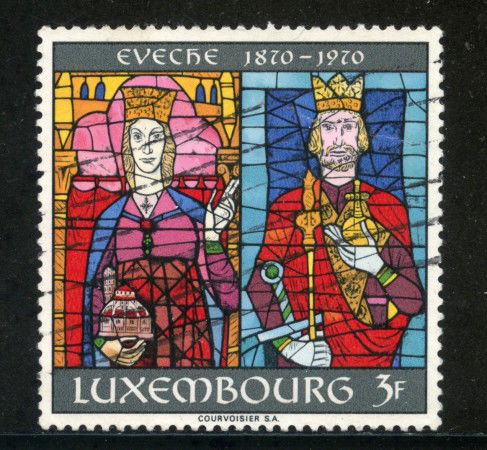 1970 - LUSSEMBURGO - CENTENARIO DEL VESCOVADO - USATO - LOTTO/29919