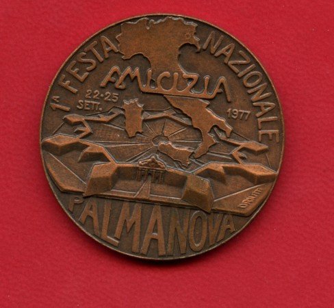 PALMANOVA - 1977 - LOTTO/M24496 - 1° FESTA DELL'AMICIZIA - MEDAGLIA