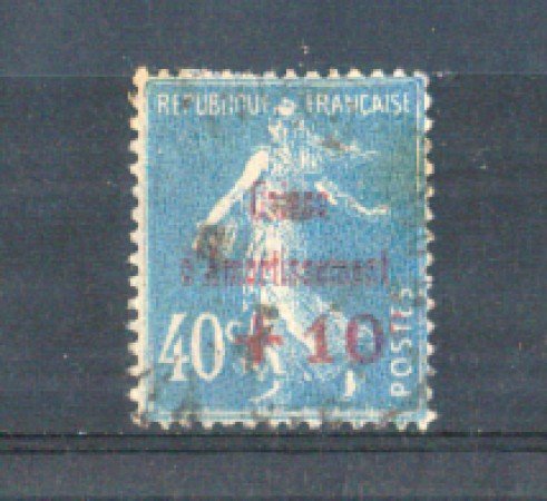 1927 - LOTTO/FRA246U - FRANCIA - +10c. SU 40c. CASSA D'AMMORTAMENTO - USATO