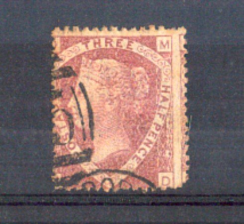 1870 - LOTTO/11192 - GRAN BRETAGNA - 1,5 Pence ROSSO CARMINIO - USATO