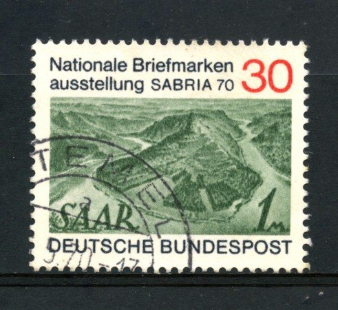 1970 - GERMANIA FEDERALE - ESPOSIZIONE FILATELICA SABRIA - USATO - LOTTO/30975U