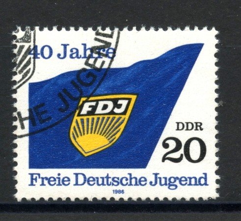 1986 - GERMANIA DDR - GIOVANI SOCIALISTI - USATO - LOTTO/36645