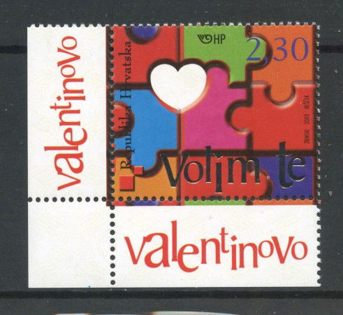 2003 - CROAZIA - SAN VALENTINO - NUOVO - LOTTO/32943