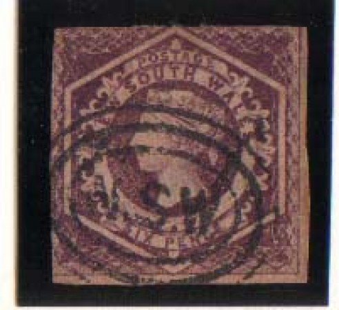 1856/59 - LOTTO/973  - NUOVO GALLES DEL SUD - 6P. GRIGIO BRUNO