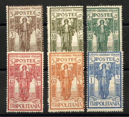1926 - TRIPOLITANIA - LOTTO/40729 - ISTITUTO COLONIALE 6v. - NUOVI