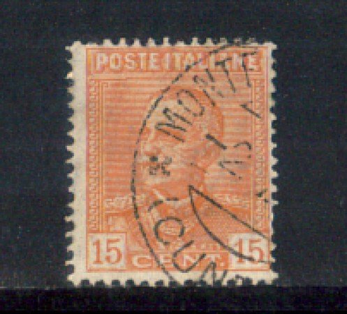1929 - LOTTO/REG240U - REGNO - 15c. VITT. EMANUELE - USATO