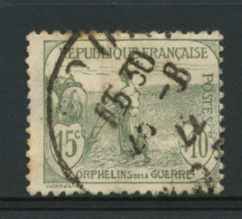 1917/19 - LOTTO/11805 - SVIZZERA - 15+10c. PRO ORFANI DI GUERRA - USATO