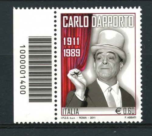 2011 - LOTTO/14808CB - REPUBBLICA - CARLO DAPPORTO - CODICE A BARRE