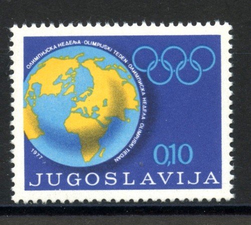 1977 - JUGOSLAVIA - LOTTO/38187 - SETTIMANA OLIMPICA - NUOVO
