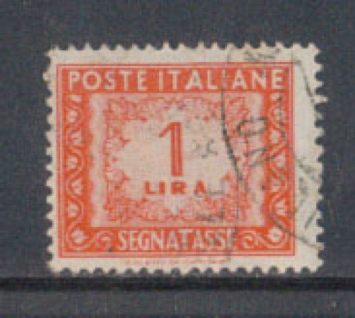 1947/54 - LOTTO/7811U - REPUBBLICA - 1 LIRA SEGNATASSE - USATO