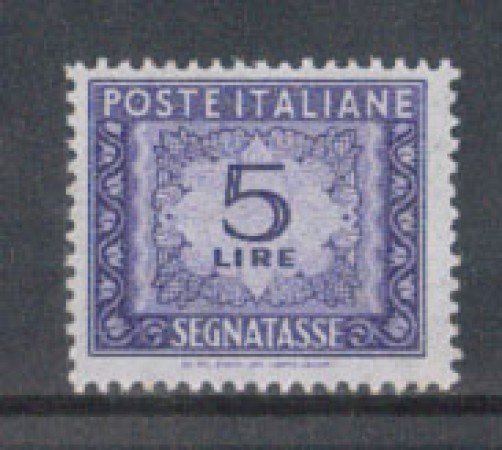 1955/66 - LOTTO/7825 - REPUBBLICA - 5 LIRE SEGNATASSE