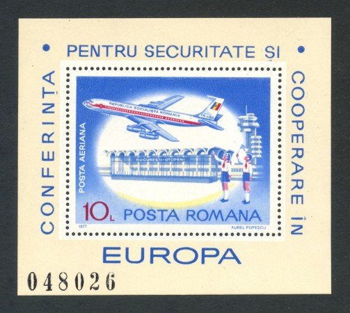 1977 - ROMANIA - COOPERAZIONE EUROPEA - FOGLIETTO NUOVO - LOTTO/293