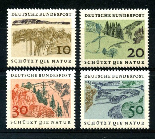 1969 - GERMANIA FEDERALE - ANNO EUROPEO DELLA NATURA 4v. - NUOVI - LOTTO/30962