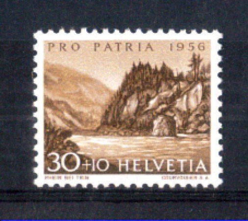 1956 - LOTTO/SVI579N - SVIZZERA - 30+10c. PRO PATRIA - NUOVO