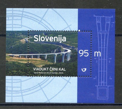 2004 - SLOVENIA - VIADOTTO CRNI KAL - FOGLIETTO -  NUOVO - LOTTO/34229