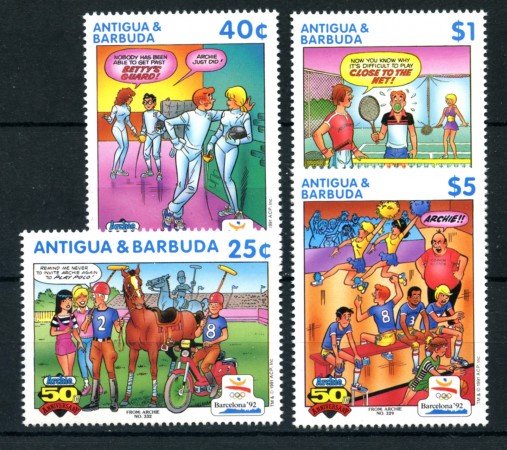 1991 - ANTIGUA E BARBUDA  - LOTTO/19911 - BARCELLONA OLIMPIADI 4v. - NUOVI