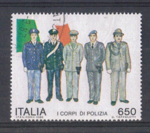 1986 - LOTTO/6853UB - REPUBBLICA - 650 L. POLIZIA - USATO