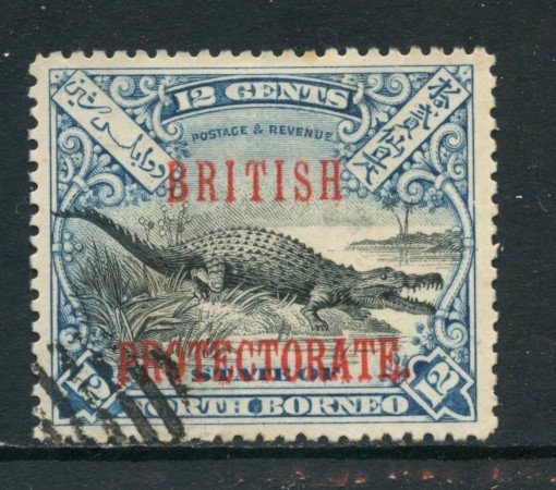 1901/12 - NORD BORNEO - 12 c. BRITISH PROTECTORATE - USATO - LOTTO/27010