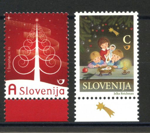 2009 - SLOVENIA - NATALE E NUOVO ANNO 2v. - NUOVI - LOTTO/34420
