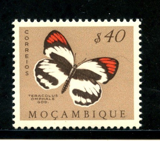 1953 - MOZAMBICO - 40c. FARFALLE - LING. - LOTTO/29064