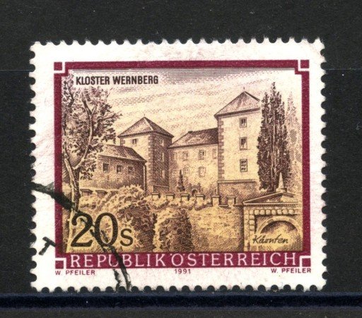 1991 - AUSTRIA - MONASTERO DI WERNBERG - USATO - LOTTO/39624