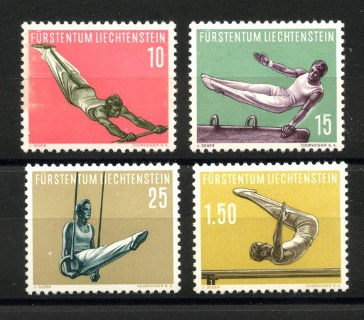 1957 - LIECHTENSTEIN - LOTTO/40939 - SPORT  GINNASTICA 4 v. - NUOVI