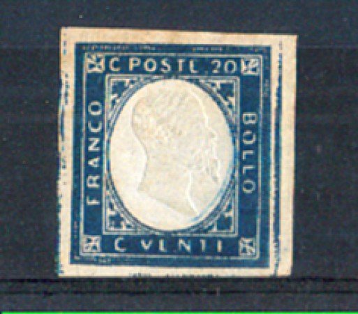 1861 - LOTTO/10439 - REGNO - 20c. INDACO - LING.