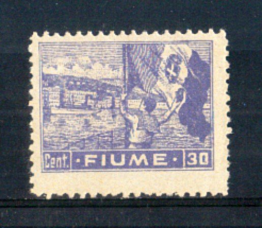 1919 - LOTTO/FIU39L - FIUME - 30c. VIOLETTO LING.