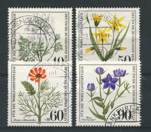 1980 - LOTTO/15648U - BERLINO - FIORI PROTETTI 4v. - USATI
