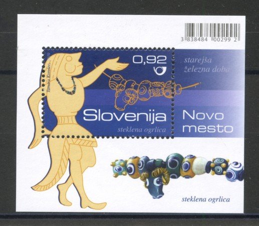 2010 - SLOVENIA - RITROVAMENTI ARCHEOLOGICI FOGLIETTO - NUOVO - LOTTO/34465