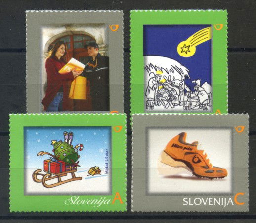2007 - SLOVENIA - IL MIO FRANCOBOLLO 4v. - NUOVI - LOTTO/34365