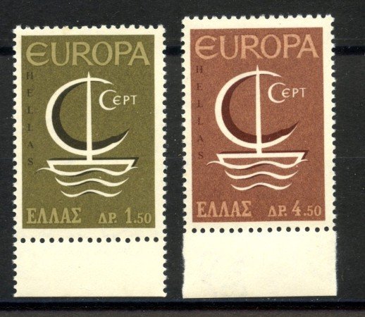 1966 - GRECIA - LOTTO/41219 - EUROPA 2v. - NUOVI