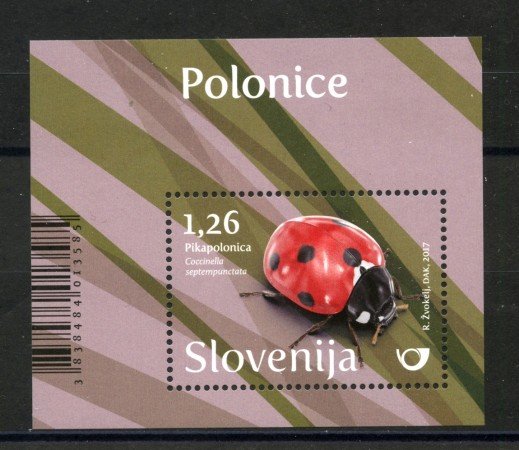 2017 - SLOVENIA - COCCINELLE  FOGLIETTO - NUOVO - LOTTO/34668