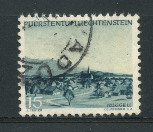1944 - LOTTO/14427 - LIECHTENSTEIN - 15r. VEDUTE - USATO
