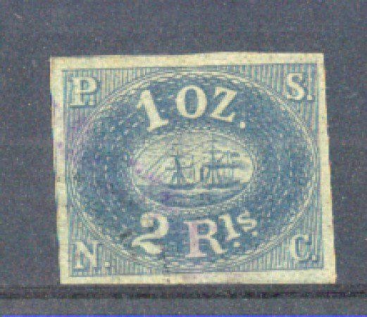 1857 - LBF/2669 - PERU' - 2r. BLU - Usato