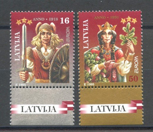 1995 - LETTONIA - LOTTO/41135 - EUROPA 2v. - NUOVI