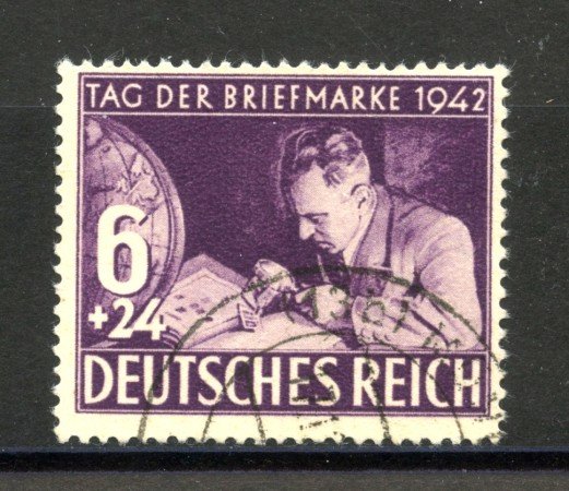 1942 - GERMANIA REICH - GIORNATA FRANCOBOLLO - USATO - LOTTO/37516