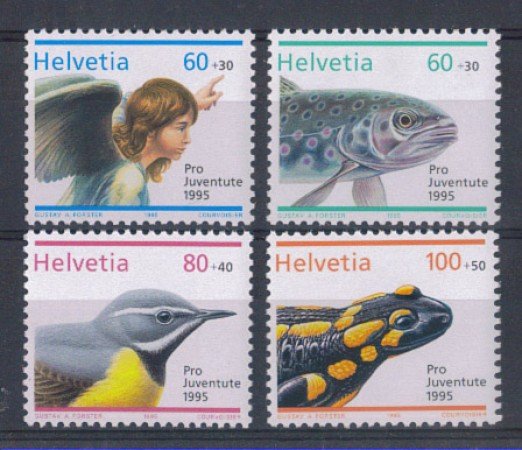 1995 - LOTTO/3105 - SVIZZERA - PRO JUVENTUTE 4v. - NUOVI