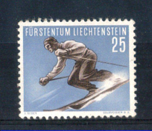 1955 - LOTTO/3804N - LIECHTENSTEIN - 25R. SCI DISCESA - NUOVO