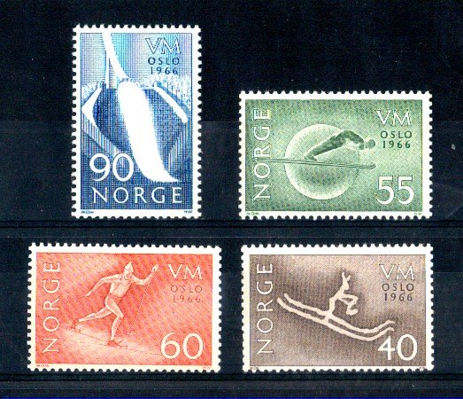 1966 - LOTTO/NORV494CPN - NORVEGIA - MONDIALI DI SCI - NUOVI