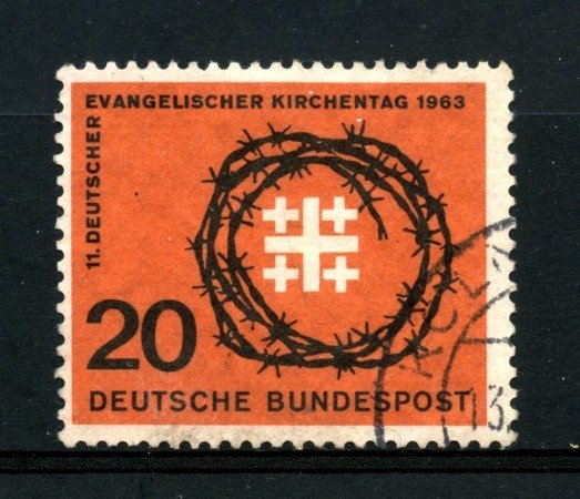 1963 - GERMANIA FEDERALE - 20p. CHIESA EVANGELICA - LOTTO/30878U