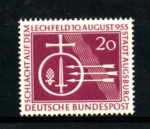 1955 - GERMANIA - LOTTO/43255 - 20p. BATTAGLIA DI LECHFELD - NUOVO
