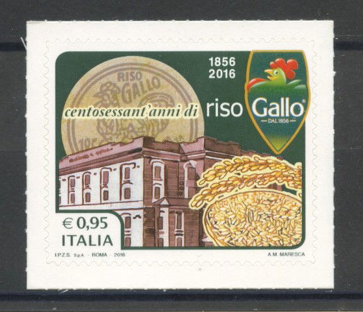 2016 - REPUBBLICA - RISO GALLO - NUOVO - LOTTO/36970